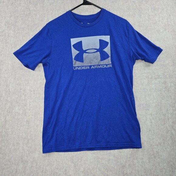 Under Armour Blue Short Sleeve HeatGear T-Shirt M - Picture 1 of 7